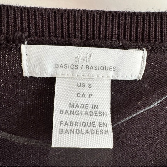 H&M Black Classic Crew Neck Pullover Sweater sz Small - Picture 3 of 4